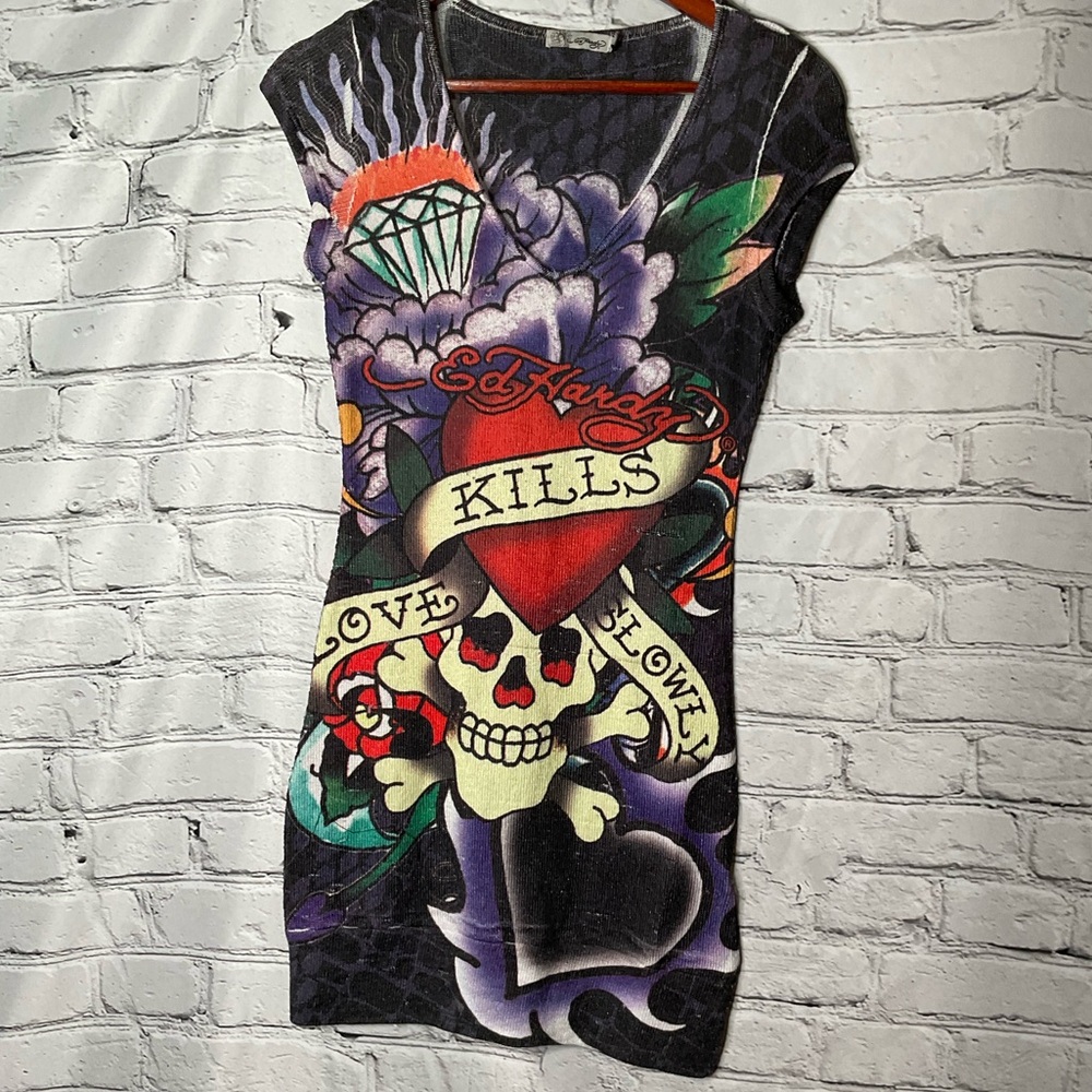 Ed Hardy designer dress - Picture 9 of 10